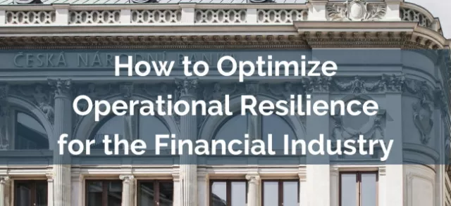 Financial Industry Operational Resilience Webinar Thumbnail
