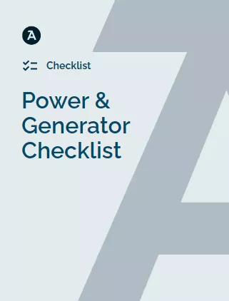 power & generator checklist cover page